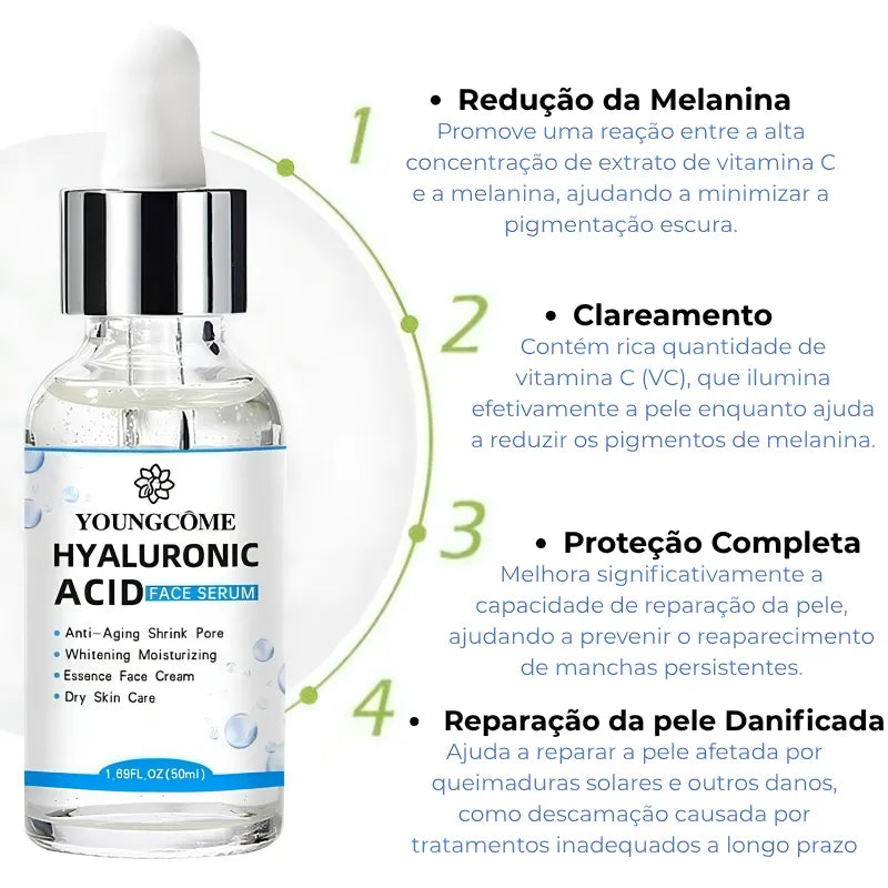 Ácido Hialurônico Anti-Idade Clareador