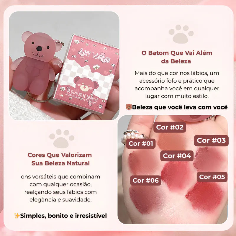Batom Matte Ursinho Coreano