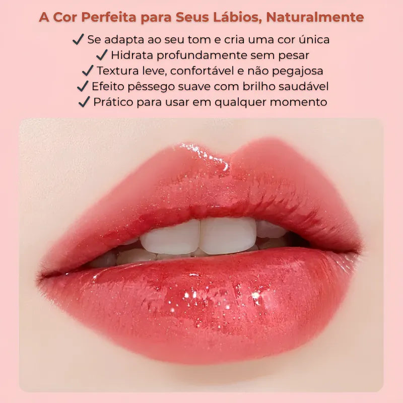 Batom que Muda de Cor Hidratante Pêssego de Longa Duração