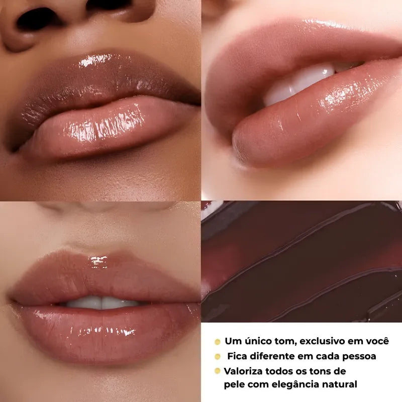 Batom que Muda de Cor - Hidratante com Efeito Glow Natural