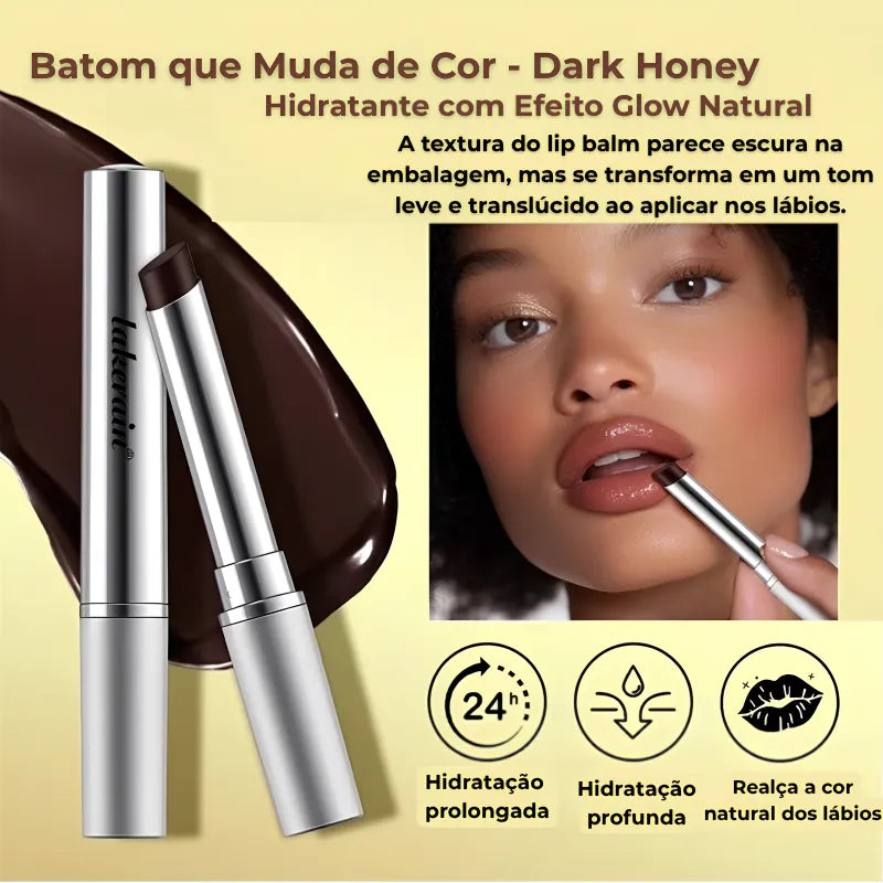 Batom que Muda de Cor - Hidratante com Efeito Glow Natural