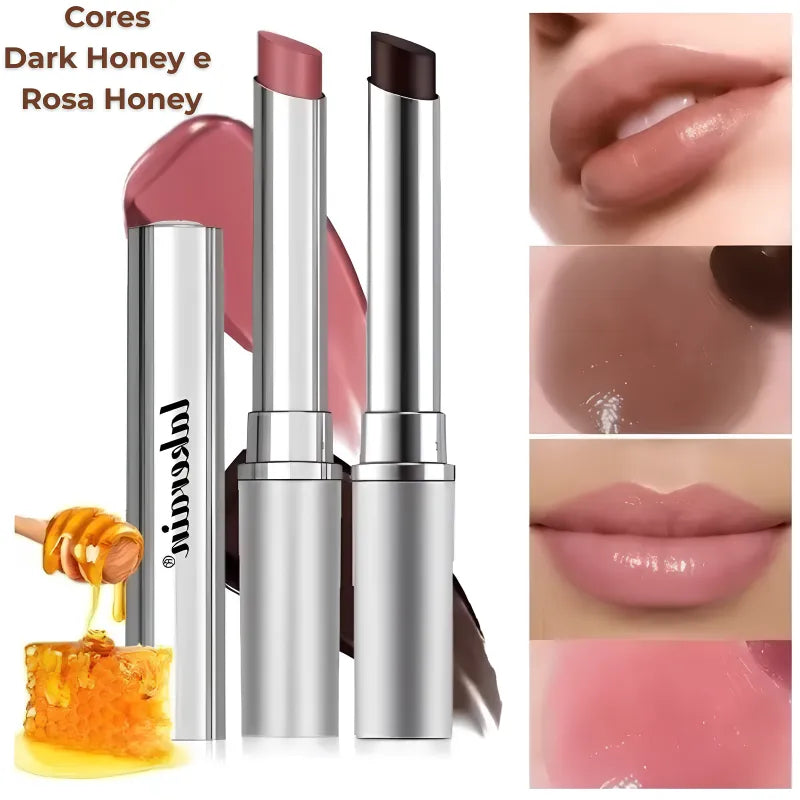 Batom que Muda de Cor - Hidratante com Efeito Glow Natural