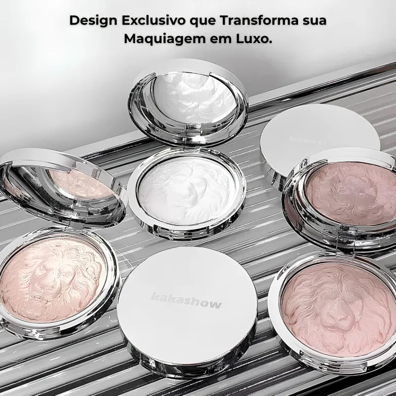 Blush Iluminador Asiático Leão Glow Luxo 3D