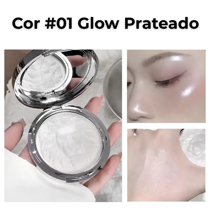 Blush Iluminador Asiático Leão Glow Luxo 3D