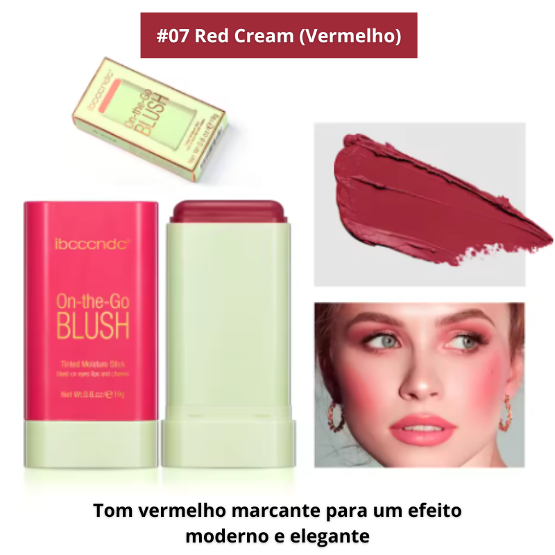 Blush Stick Cremoso e Glow – Iluminado ou Natural à Prova d’Água