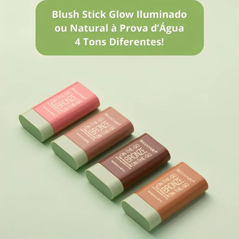 Blush Stick Cremoso e Glow – Iluminado ou Natural à Prova d’Água