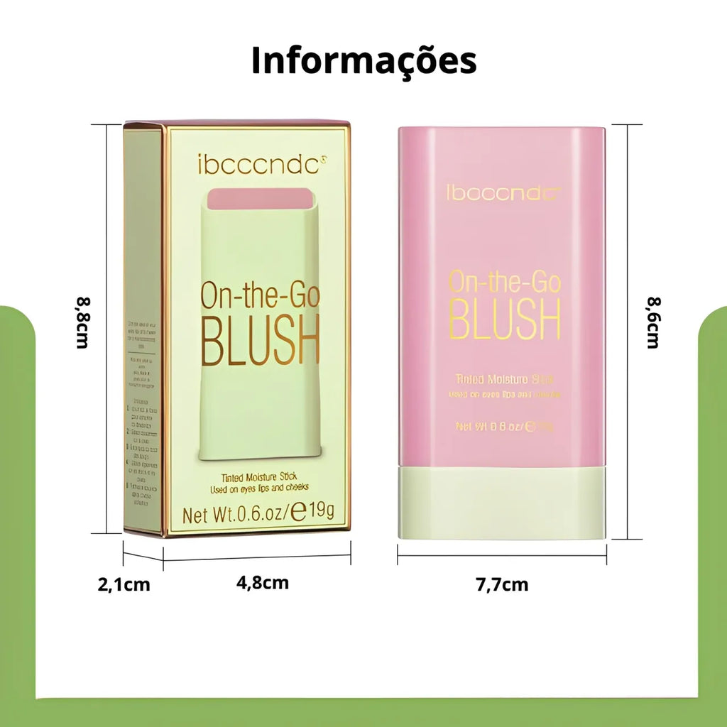 Blush Stick Cremoso e Glow – Iluminado ou Natural à Prova d’Água