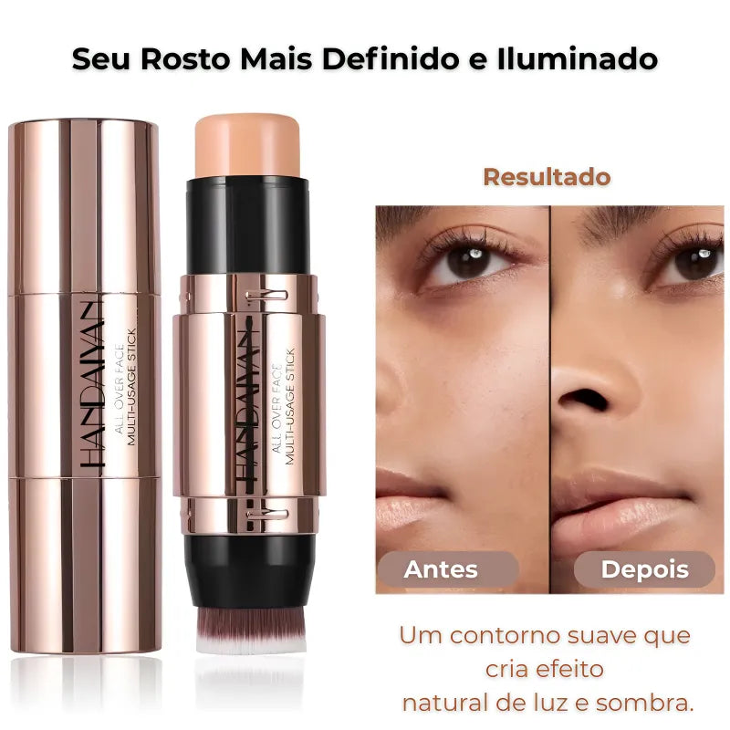 Contorno Facial Stick 2 em 1 – Bronzer e Iluminador