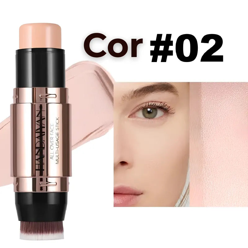 Contorno Facial Stick 2 em 1 – Bronzer e Iluminador