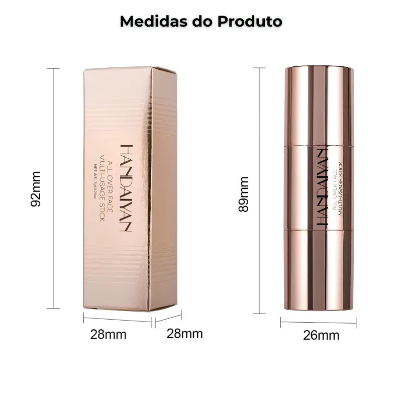Contorno Facial Stick 2 em 1 – Bronzer e Iluminador