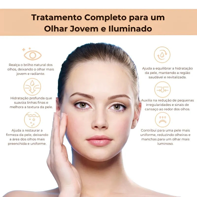 Creme Coreano de Caracol + Colágeno para Olheiras e Rugas em Bastão