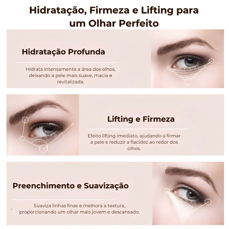 Creme Coreano de Caracol + Colágeno para Olheiras e Rugas em Bastão