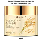 Creme Facial Coreano com Extrato de Arroz – Hidratação 24H