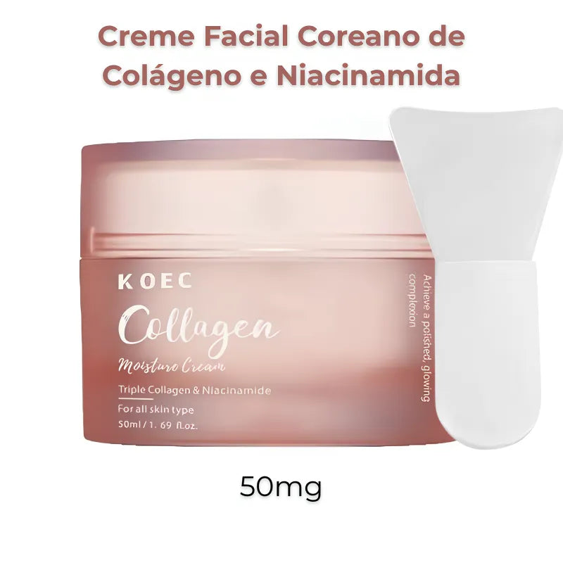Creme Facial Coreano de Colágeno e Niacinamida