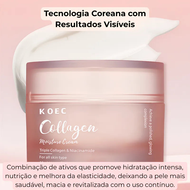Creme Facial Coreano de Colágeno e Niacinamida