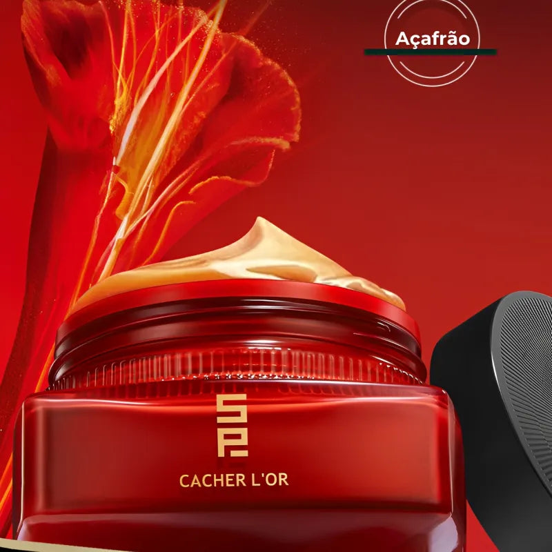 Creme Facial Luxuoso de Açafrão – Rejuvenescimento e Firmeza
