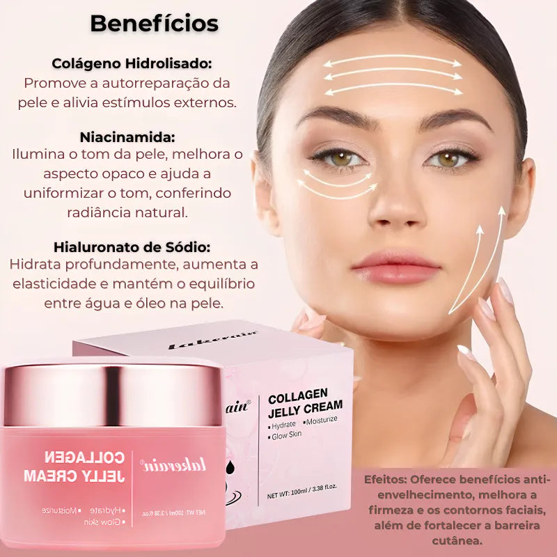 Creme Facial de Colágeno Anti Idade