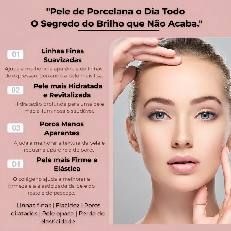 Creme Facial de Colágeno Anti Idade