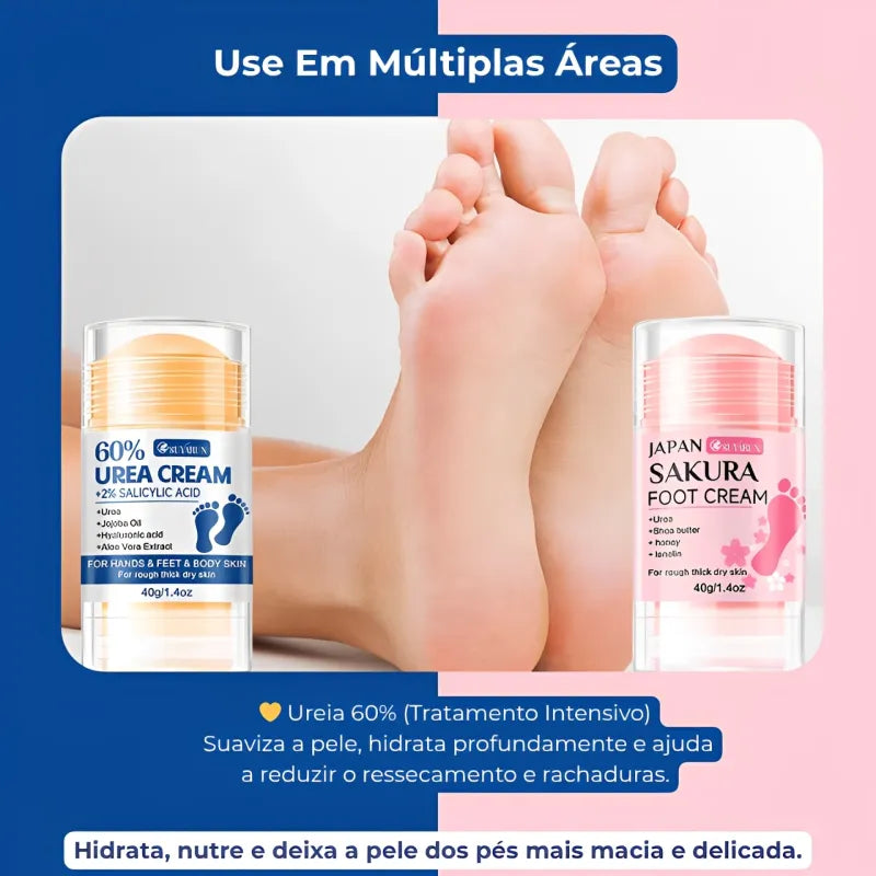 Creme para Pés com Ureia 60% – Reparação e Hidratação