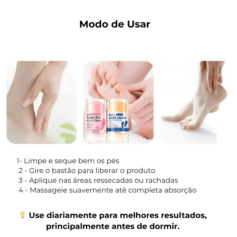 Creme para Pés com Ureia 60% – Reparação e Hidratação