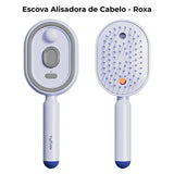 Escova Alisadora de Cabelo - Roxa