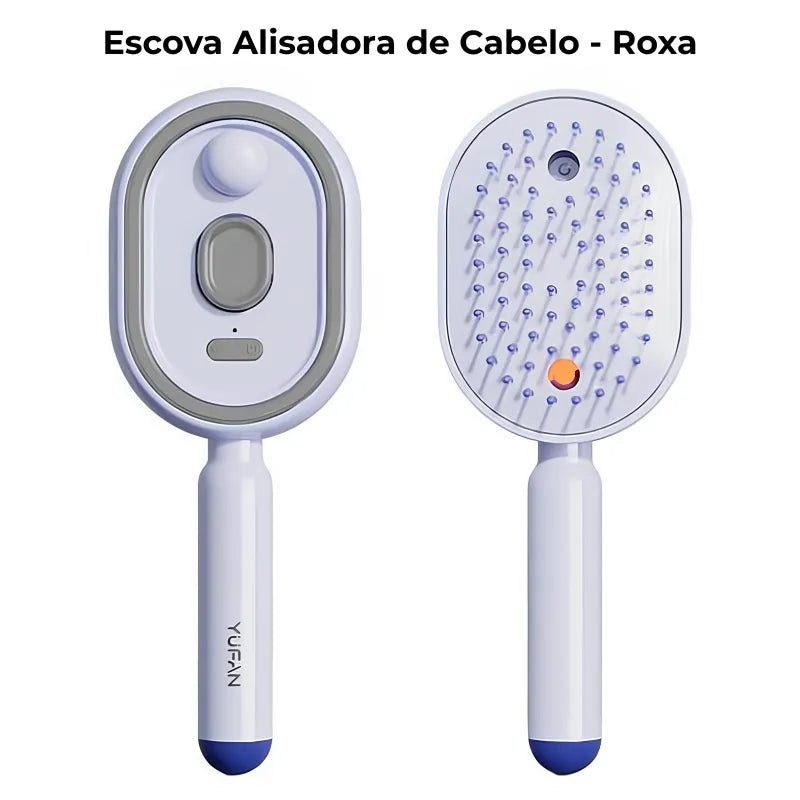 Escova Alisadora de Cabelo – Alisa, Hidrata e Elimina o Frizz