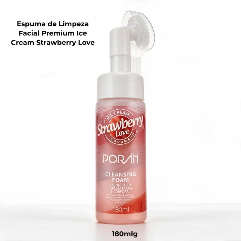 Espuma de Limpeza Facial Premium Ice Cream Strawberry Love