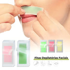 Fitas Depilatórias Faciais – Remoção Delicada e Precisa dos Pelos