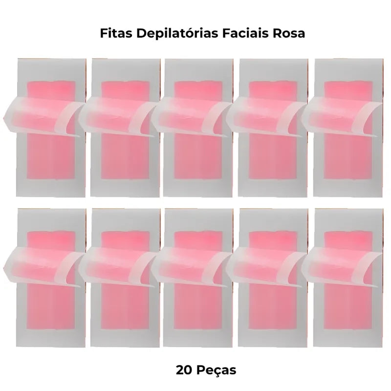 Fitas Depilatórias Faciais – Remoção Delicada e Precisa dos Pelos