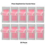 Fitas Depilatórias Faciais – Remoção Delicada e Precisa dos Pelos