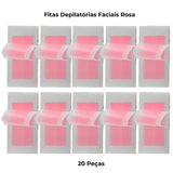 Fitas Depilatórias Faciais – Remoção Delicada e Precisa dos Pelos