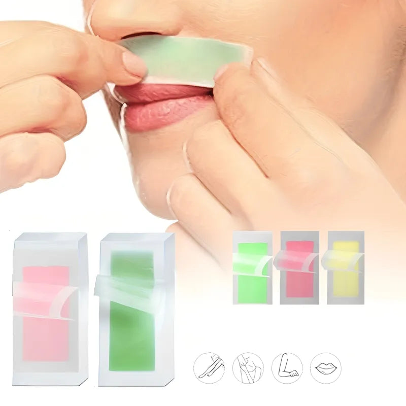 Fitas Depilatórias Faciais – Remoção Delicada e Precisa dos Pelos