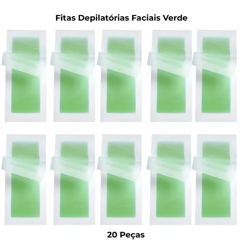 Fitas Depilatórias Faciais – Remoção Delicada e Precisa dos Pelos