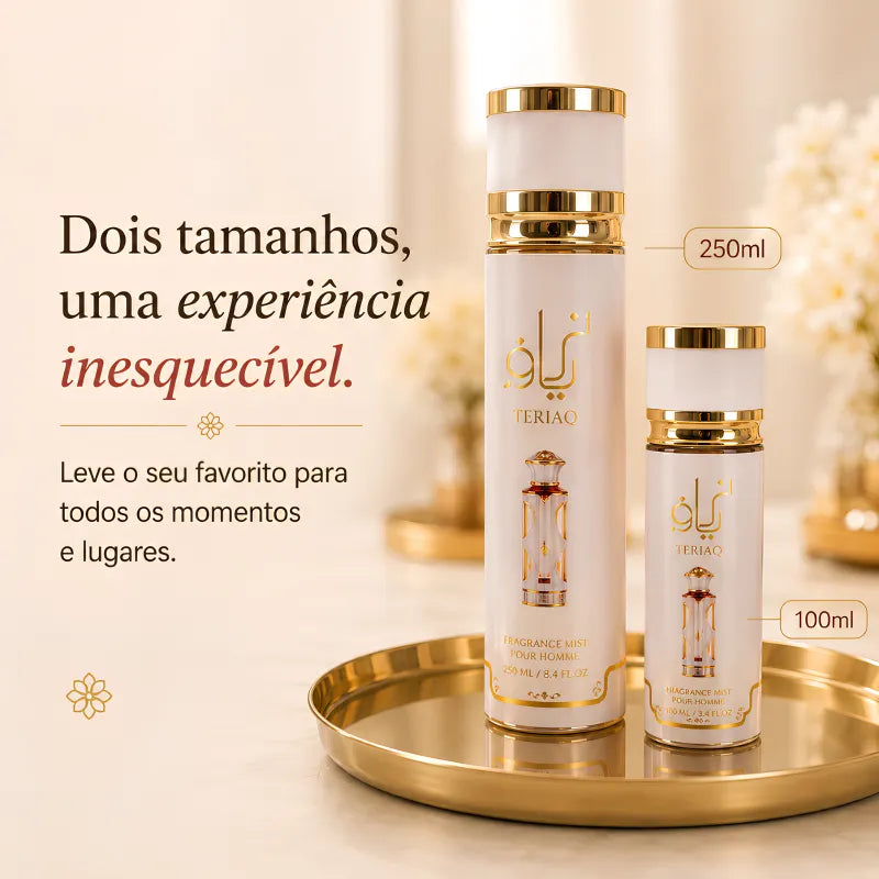 Kit Perfume Árabe - Body Splash Teriaq
