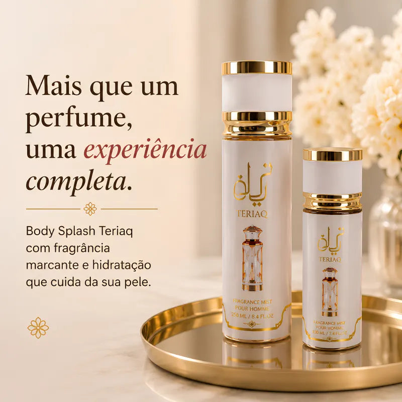 Kit Perfume Árabe - Body Splash Teriaq
