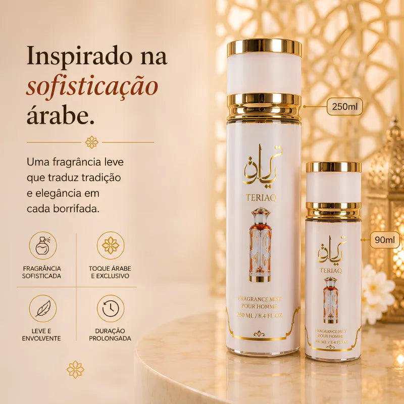 Kit Perfume Árabe - Body Splash Teriaq