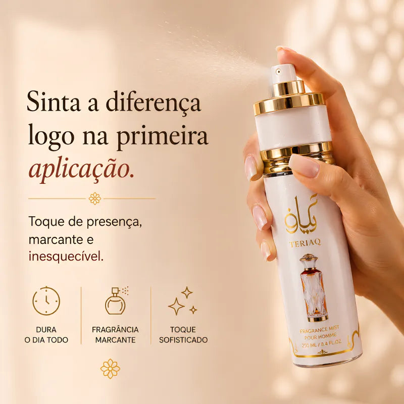 Kit Perfume Árabe - Body Splash Teriaq