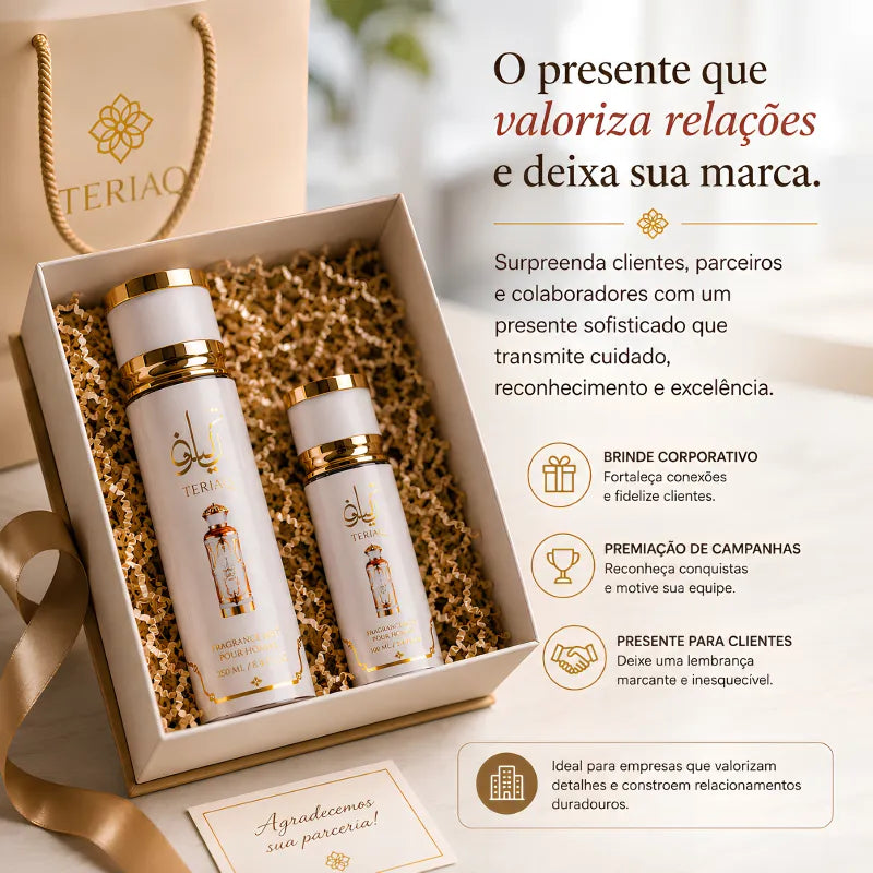 Kit Perfume Árabe - Body Splash Teriaq