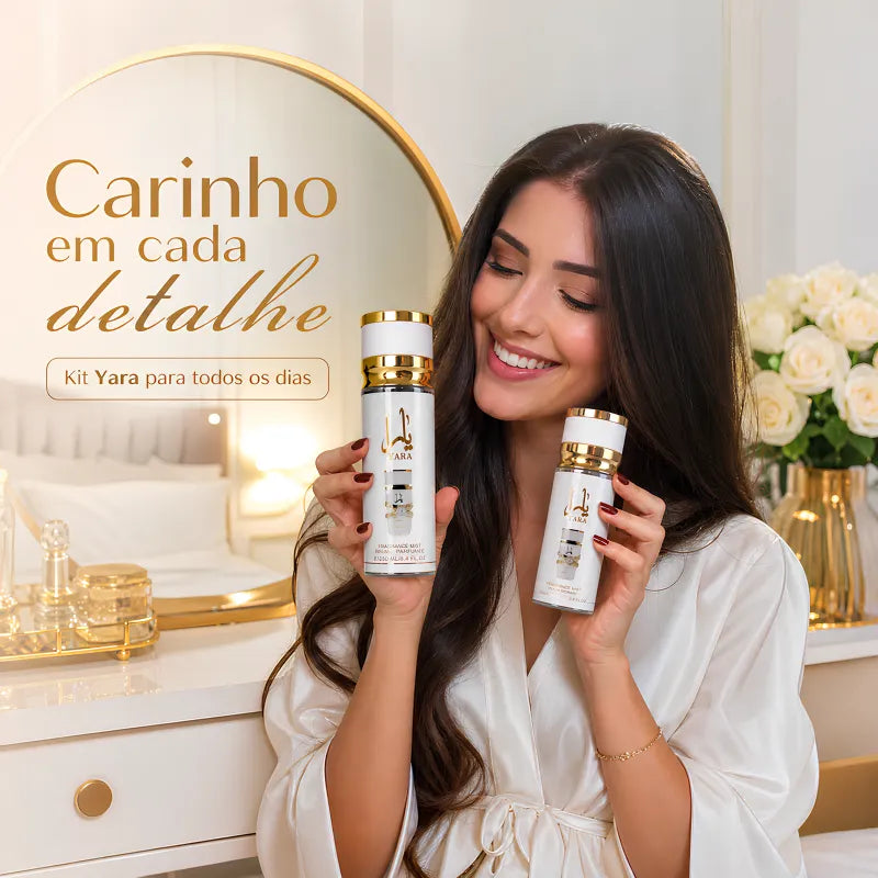 Kit Perfume Árabe - Body Splash Yara
