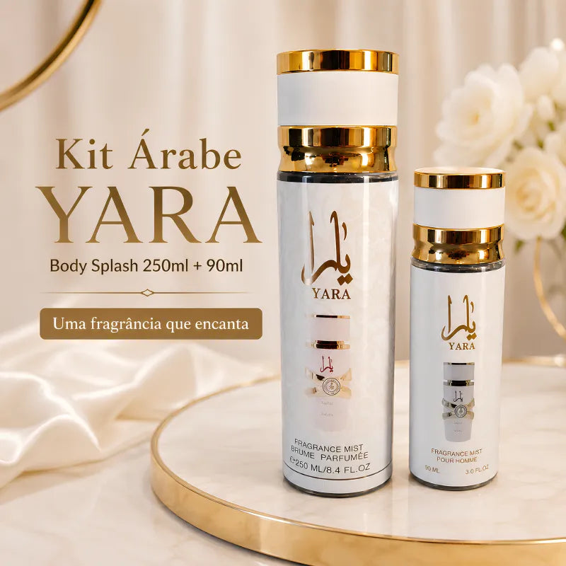 Kit Perfume Árabe - Body Splash Yara