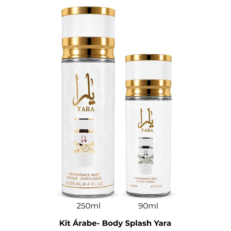 Kit Perfume Árabe - Body Splash Yara