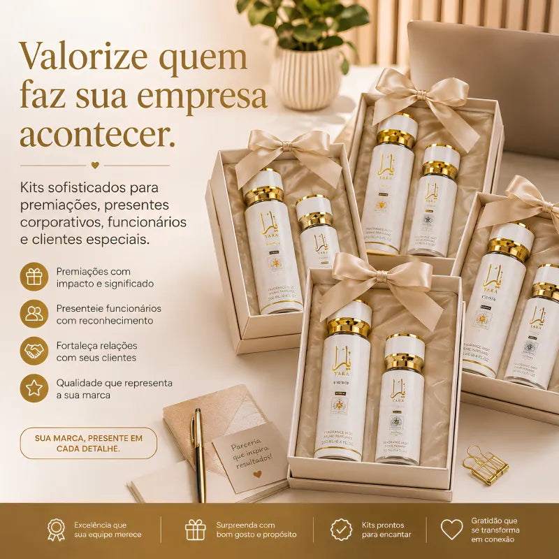 Kit Perfume Árabe - Body Splash Yara