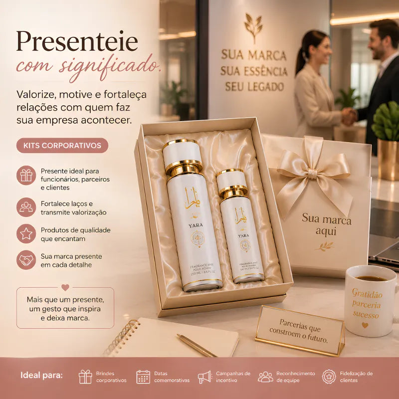 Kit Perfume Árabe - Body Splash Yara
