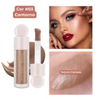 Kit Glow Perfeito 3 Peças – Iluminador, Blush e Contorno Líquido