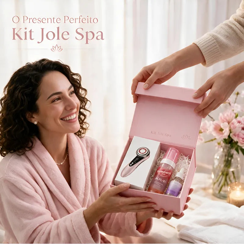 Kit Jole Spa Massageador Facial – Pele Mais Firme, Lisa e Radiante