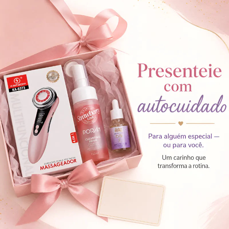 Kit Jole Spa Massageador Facial – Pele Mais Firme, Lisa e Radiante