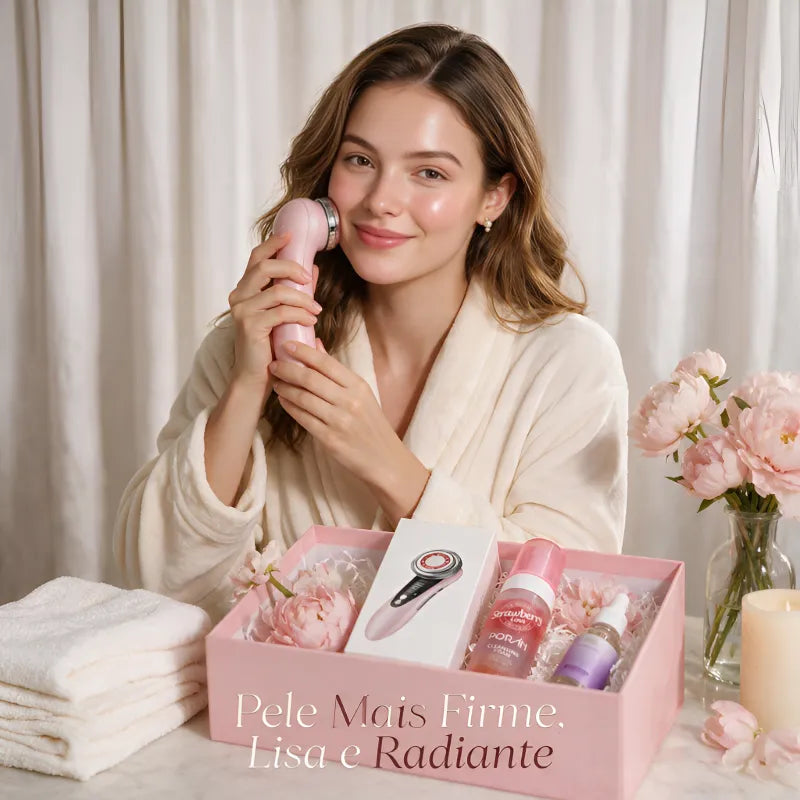 Kit Jole Spa Massageador Facial – Pele Mais Firme, Lisa e Radiante