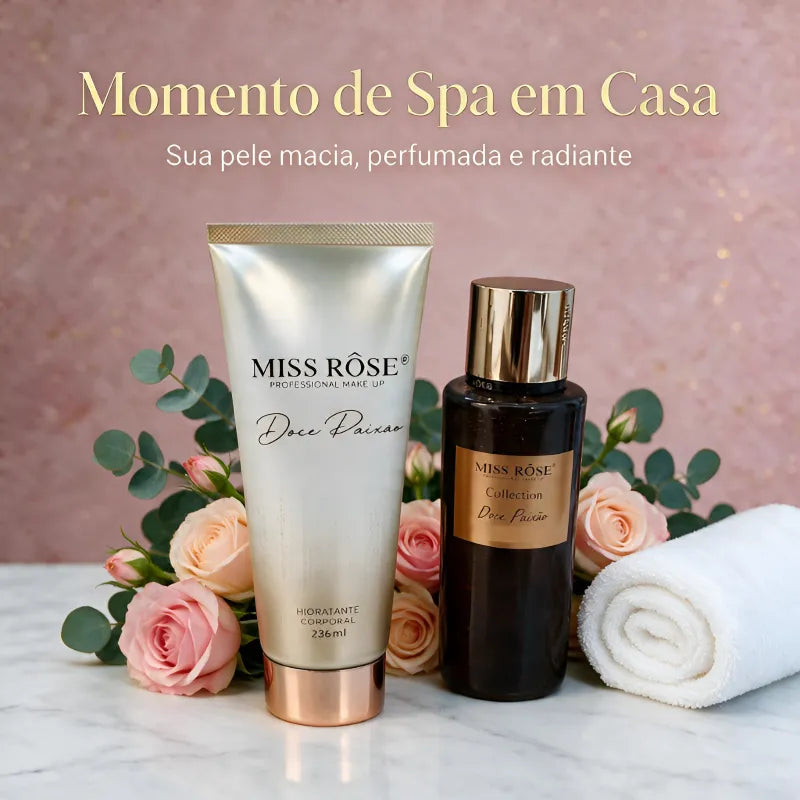Kit Miss Rôse Doce Paixão - Creme Corporal e Body Splash