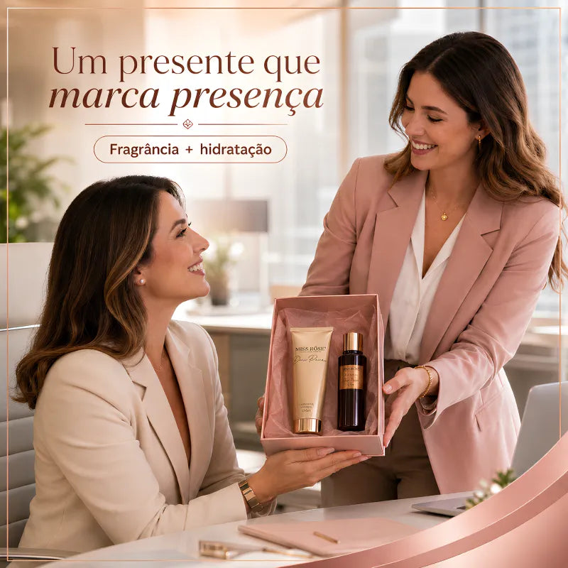 Kit Miss Rôse Doce Paixão - Creme Corporal e Body Splash