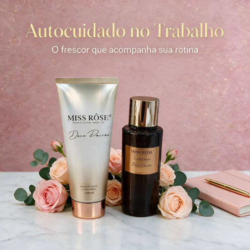 Kit Miss Rôse Doce Paixão - Creme Corporal e Body Splash